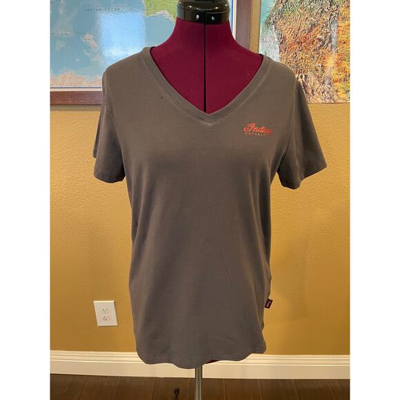 Indian Motorcycle Patriotic Glitter Gray T-Shirt Large - Picture 1 of 10